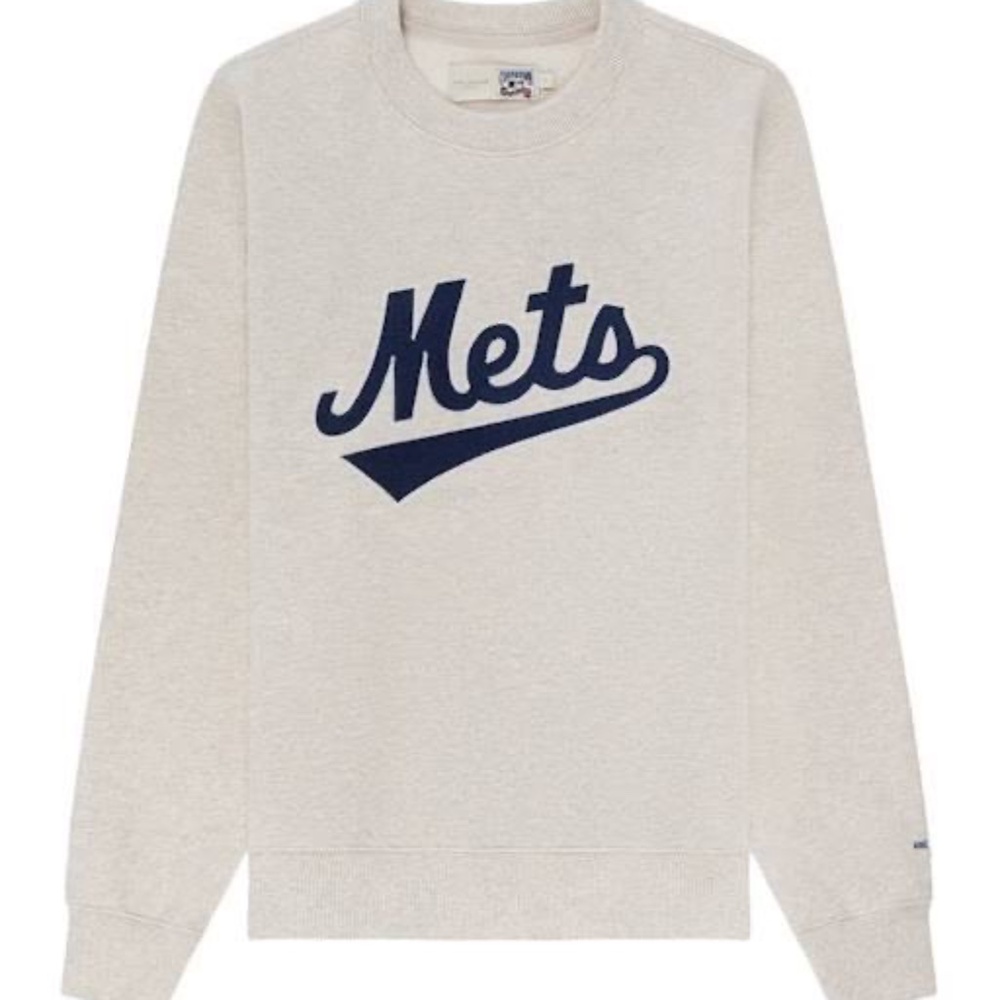 ALD NY Mets Chainstitch Crewneck Sweatshirt